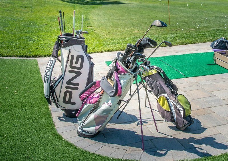 Golf Bags, Tees and Balls